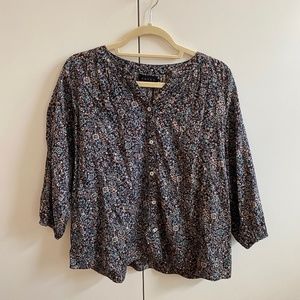 HATCH floral maternity blouse